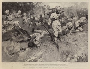 With the Kurram Movable Column of the Tirah Field Force by Frank Craig